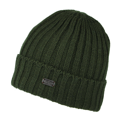 Bonnet Côtelé à Revers khaki KUSAN