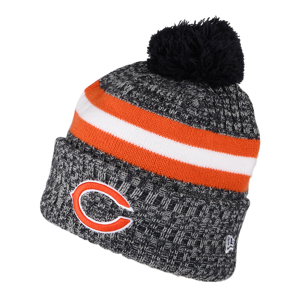 Bonnet à Pompon NFL Sideline Sport Knit Chicago Bears bleu marine-orange NEW ERA