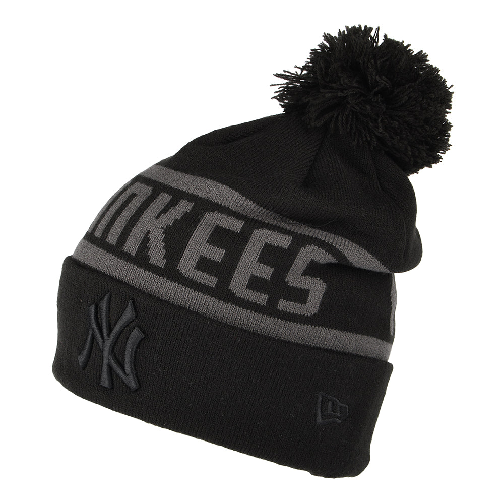 Bonnet à Pompon MLB Tonal Jake Cuff New York Yankees noir NEW ERA
