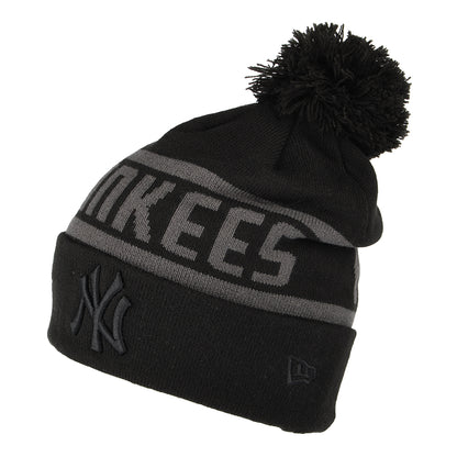 Bonnet à Pompon MLB Tonal Jake Cuff New York Yankees noir NEW ERA