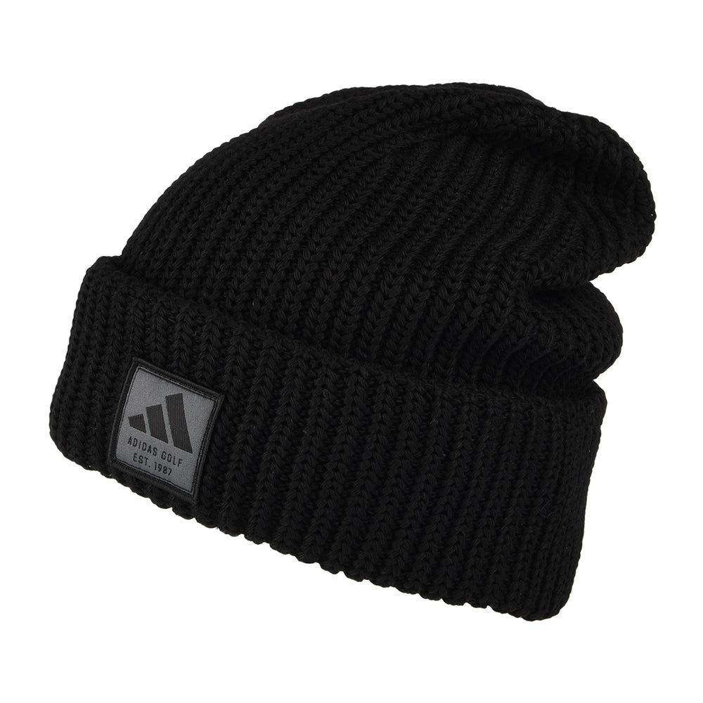 Bonnet Grosse Maille à Double Revers noir ADIDAS