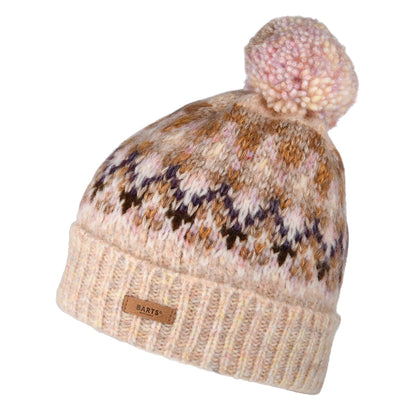 Bonnet à Pompon Recyclé Renaa marron clair BARTS