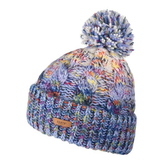 Bonnet à Pompon Maille Teinte Par Sections Iska violet BARTS