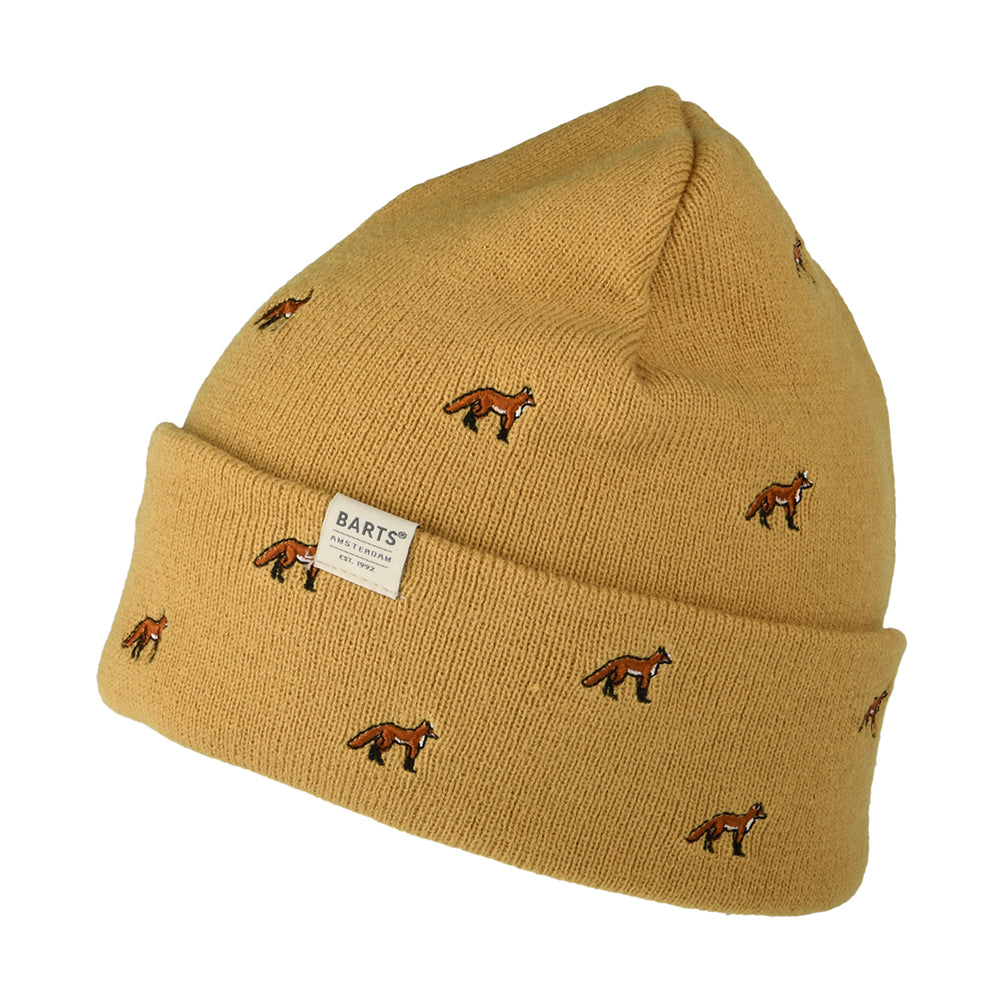 Bonnet à Revers Renards Vinson ocre BARTS