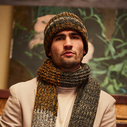 Bonnet à Revers Recyclé Akotan ocre-multi BARTS