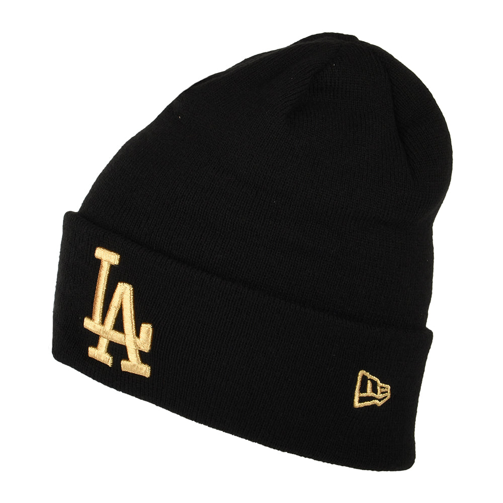 Bonnet à Revers MLB Metallic L.A. Dodgers noir-doré NEW ERA