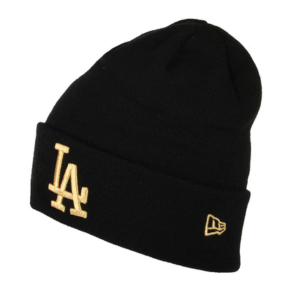 Bonnet à Revers MLB Metallic L.A. Dodgers noir-doré NEW ERA