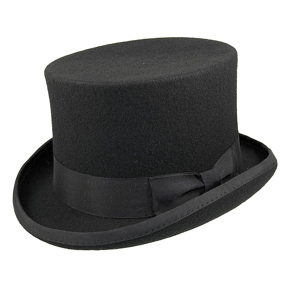 Chapeau Haut de Forme Mid-Crown noir JAXON & JAMES - VENTE EN GROS