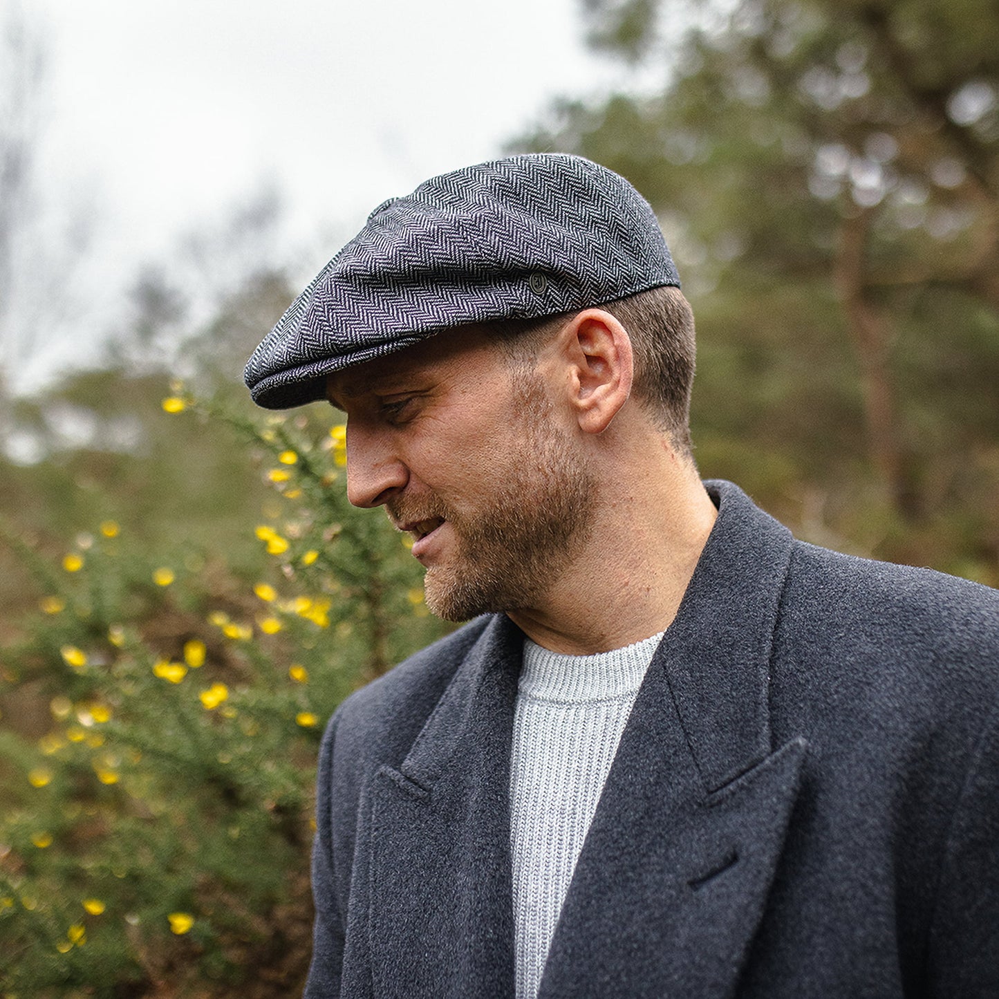 Casquette Gavroche à Chevrons gris JAXON & JAMES - VENTE EN GROS
