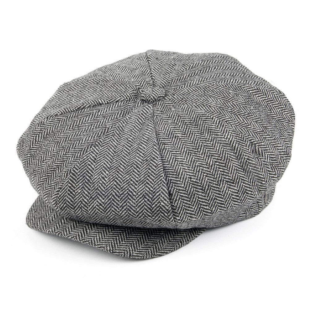 Casquette Gavroche à Chevrons La grosse Pomme gris JAXON & JAMES - VENTE EN GROS