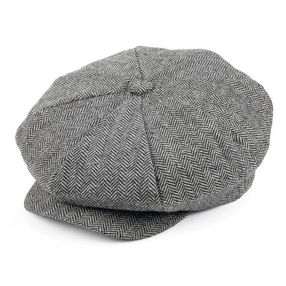 Casquette Gavroche à Chevrons La grosse Pomme gris JAXON & JAMES - VENTE EN GROS
