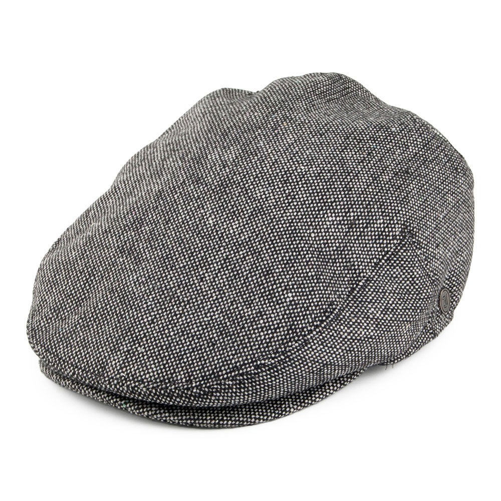 Casquette Plate Marl Tweed noir JAXON & JAMES - VENTE EN GROS