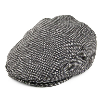 Casquette Plate Marl Tweed noir JAXON & JAMES - VENTE EN GROS
