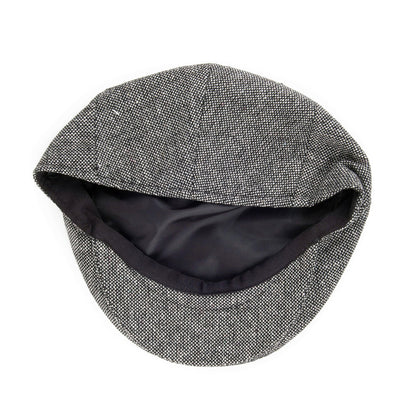 Casquette Plate Marl Tweed noir JAXON & JAMES - VENTE EN GROS