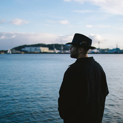 Chapeau Fedora Déformable C-Crown noir JAXON & JAMES - VENTE EN GROS