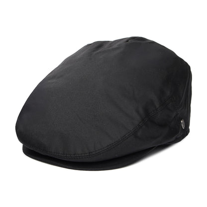 Casquette Plate en Toile Cirée noir JAXON & JAMES - VENTE EN GROS