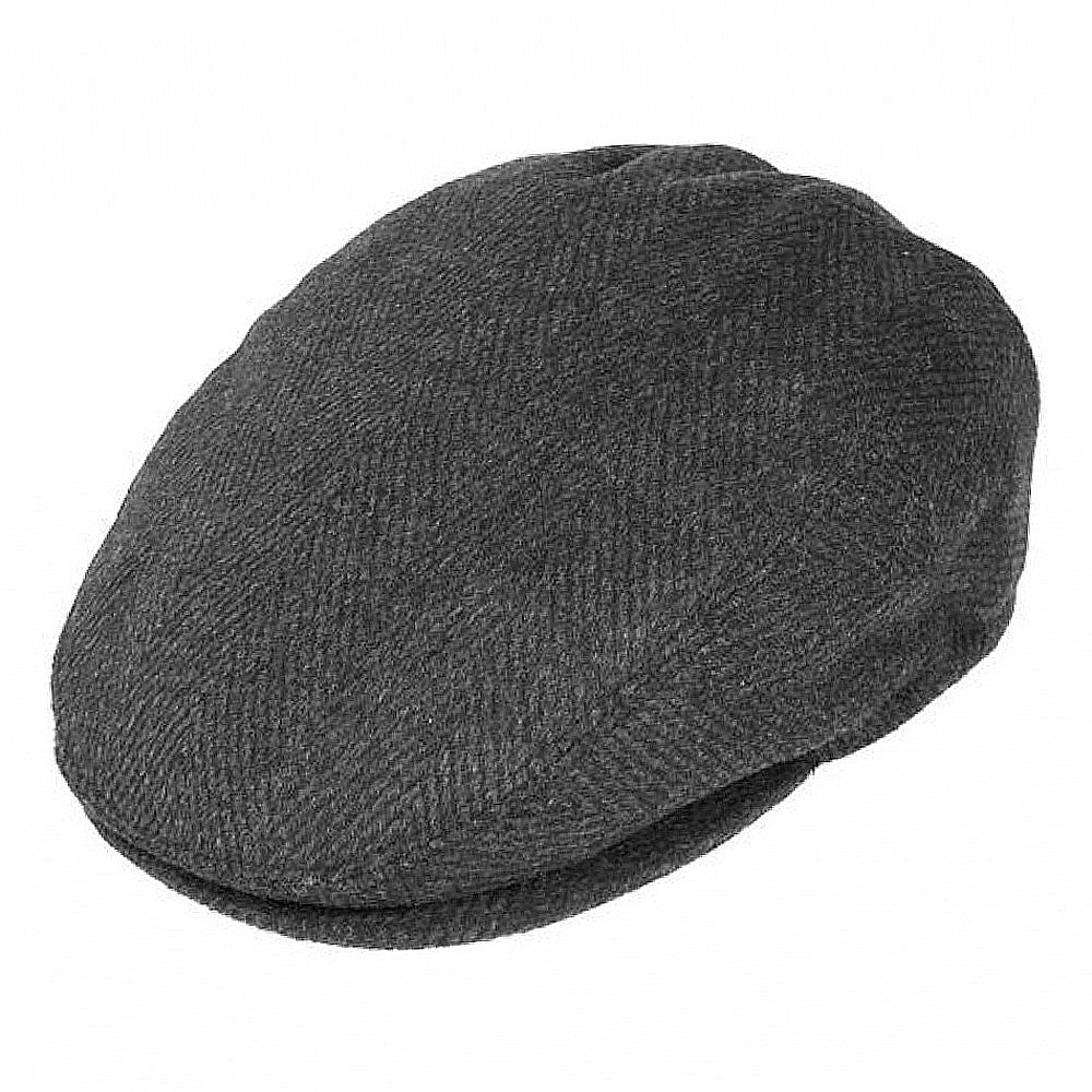 Casquette Plate à Chevrons anthracite JAXON & JAMES - VENTE EN GROS