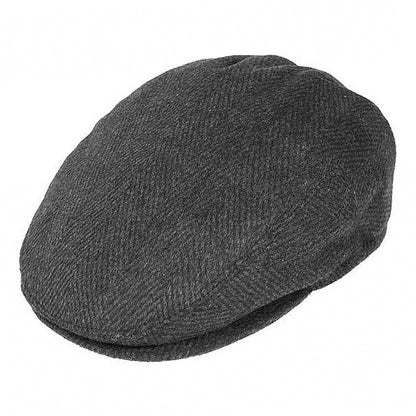 Casquette Plate à Chevrons anthracite JAXON & JAMES - VENTE EN GROS