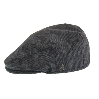 Casquette Plate à Chevrons anthracite JAXON & JAMES - VENTE EN GROS