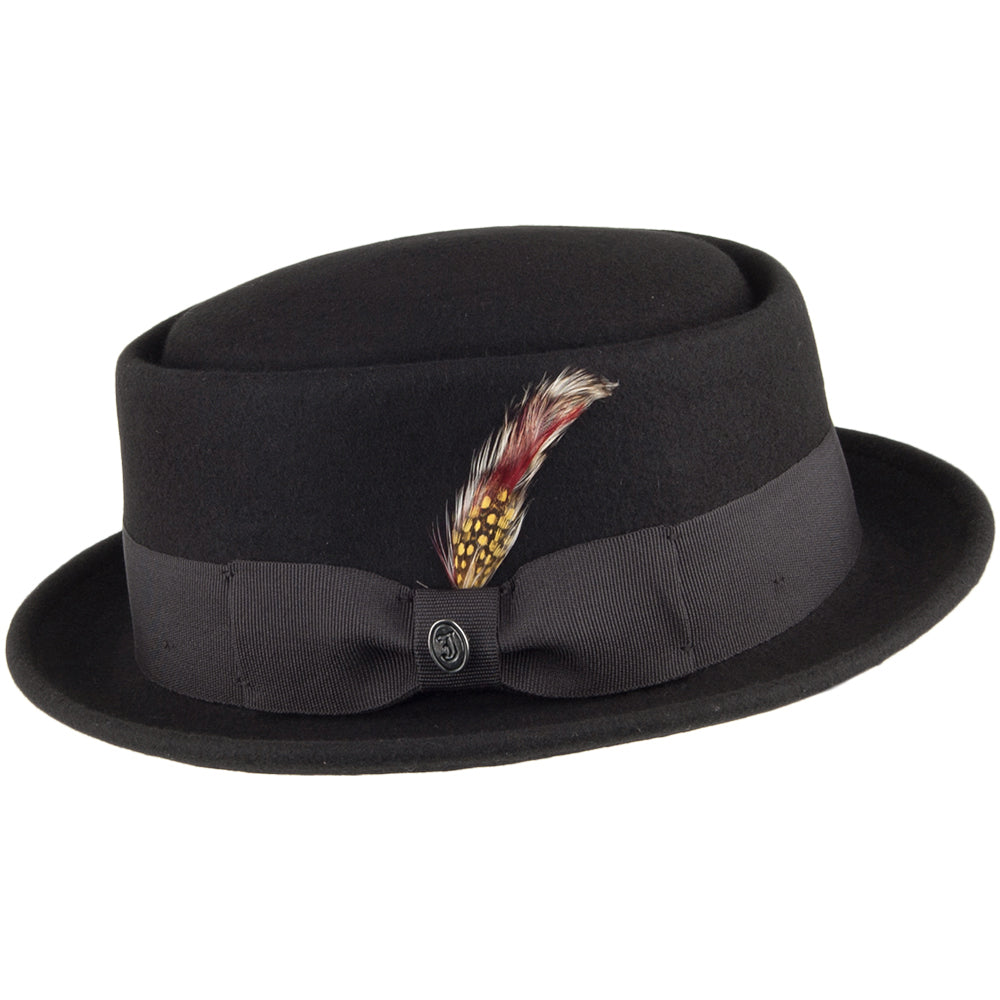 Chapeau Pork Pie déformable noir JAXON & JAMES - VENTE EN GROS
