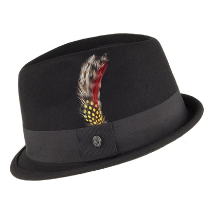 Chapeau Trilby Déformable Dekker noir JAXON & JAMES - VENTE EN GROS