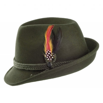 Chapeau Tyrolien vert JAXON & JAMES - VENTE EN GROS