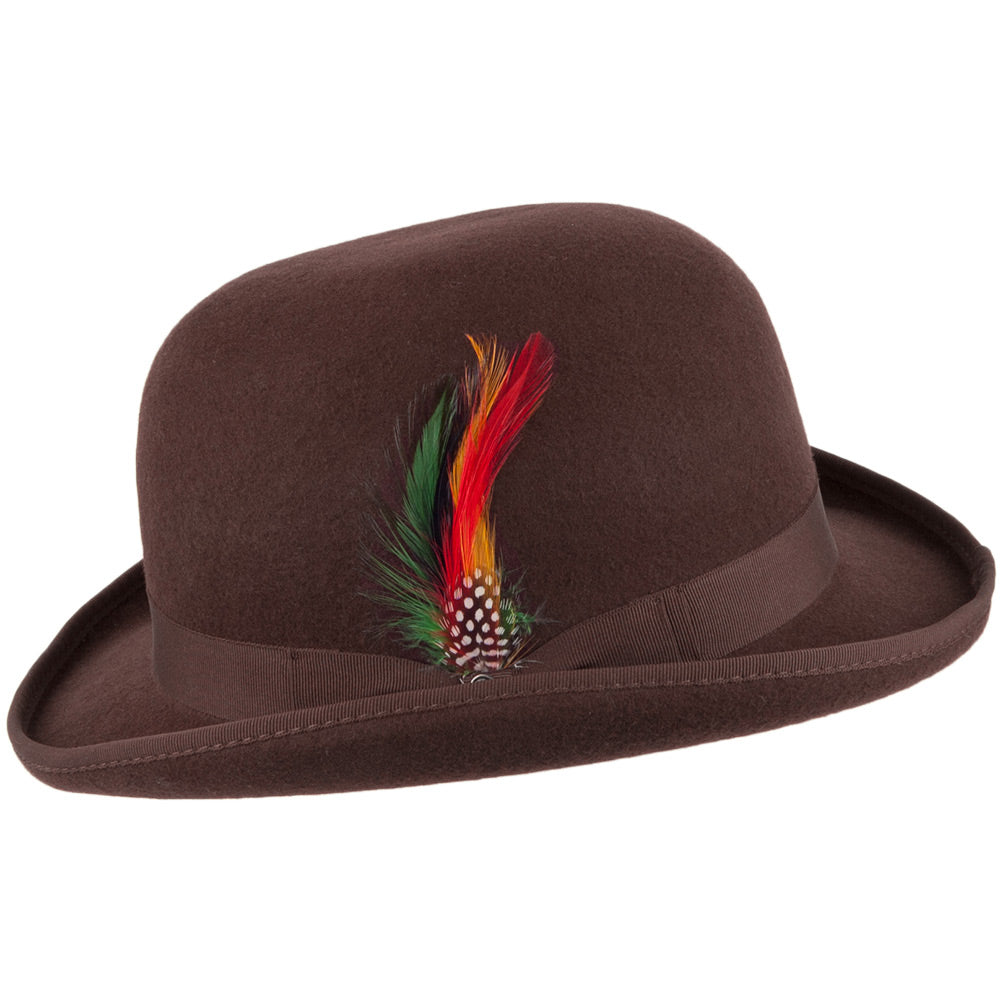 Chapeau Melon marron JAXON & JAMES - VENTE EN GROS