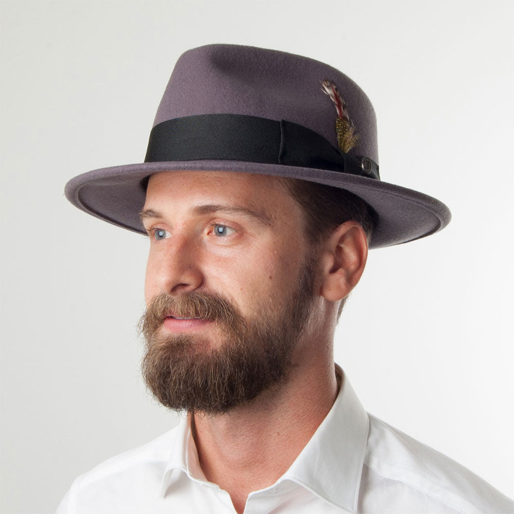 Chapeau Fedora Déformable C-Crown gris JAXON & JAMES - VENTE EN GROS