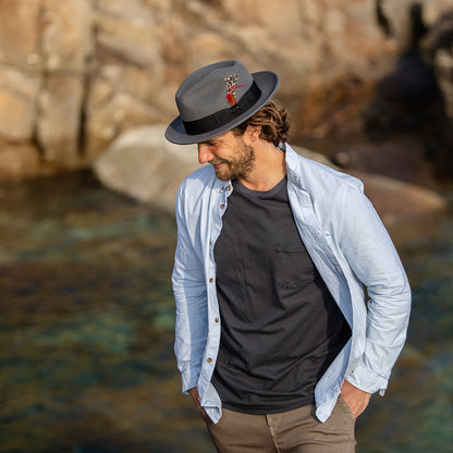 Chapeau Fedora Déformable C-Crown gris JAXON & JAMES - VENTE EN GROS