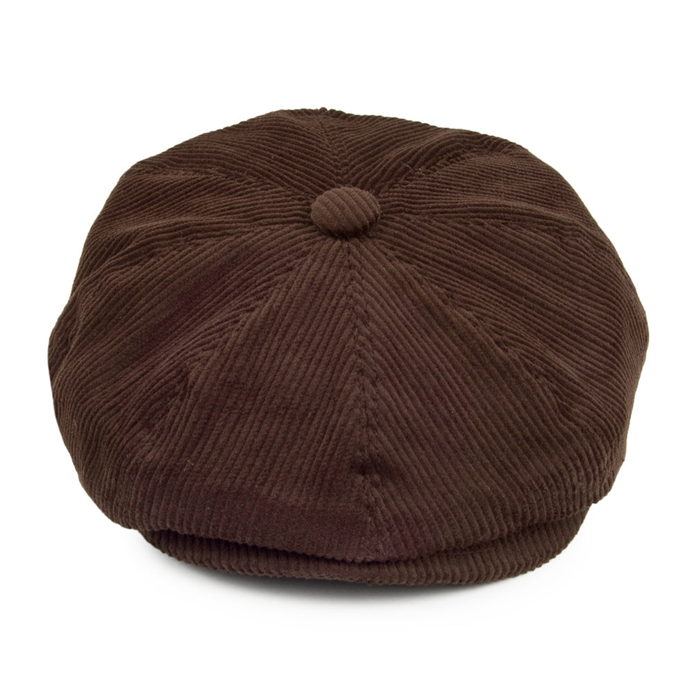 Casquette Gavroche en Velours Côtelé marron JAXON & JAMES - VENTE EN GROS
