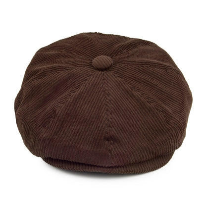 Casquette Gavroche en Velours Côtelé marron JAXON & JAMES - VENTE EN GROS
