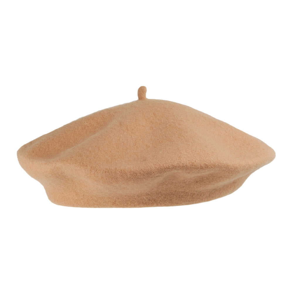 Béret Tendance en Laine camel - VENTE EN GROS