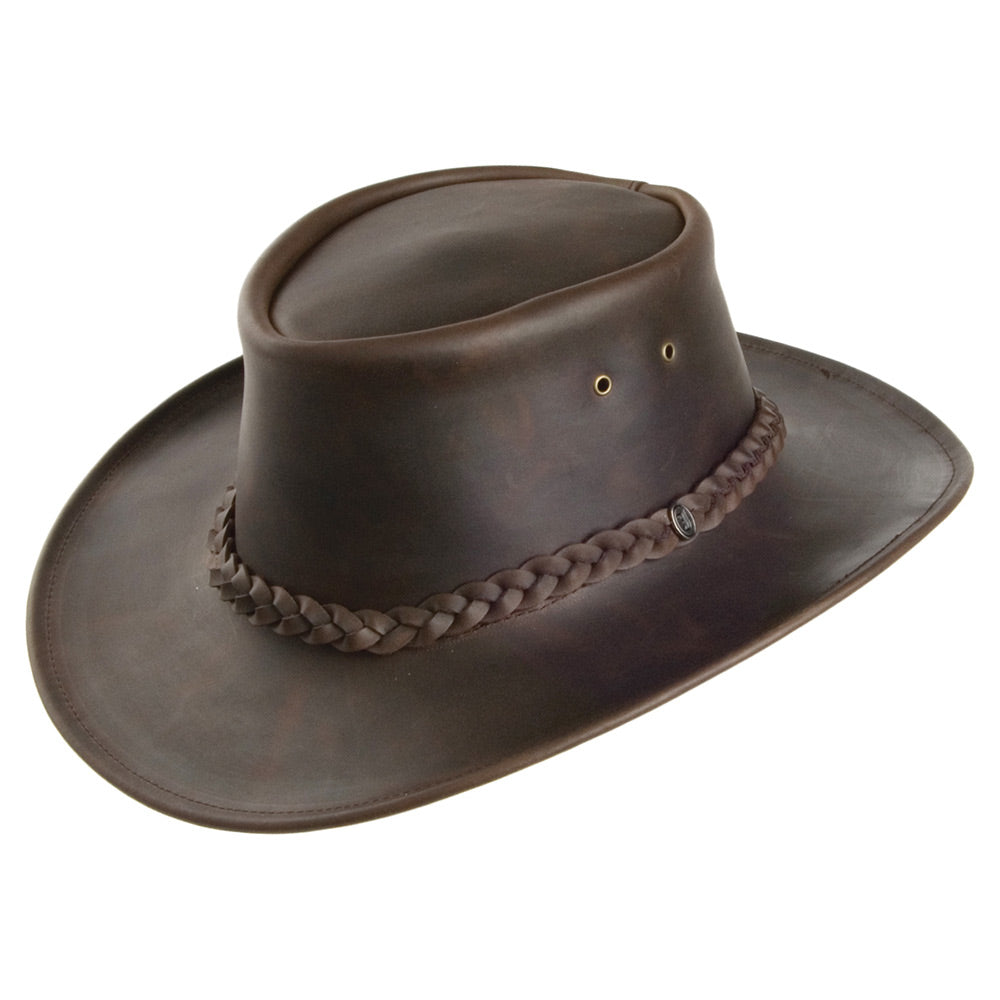 Chapeau Australien Déformable en Cuir marron JAXON & JAMES - VENTE EN GROS