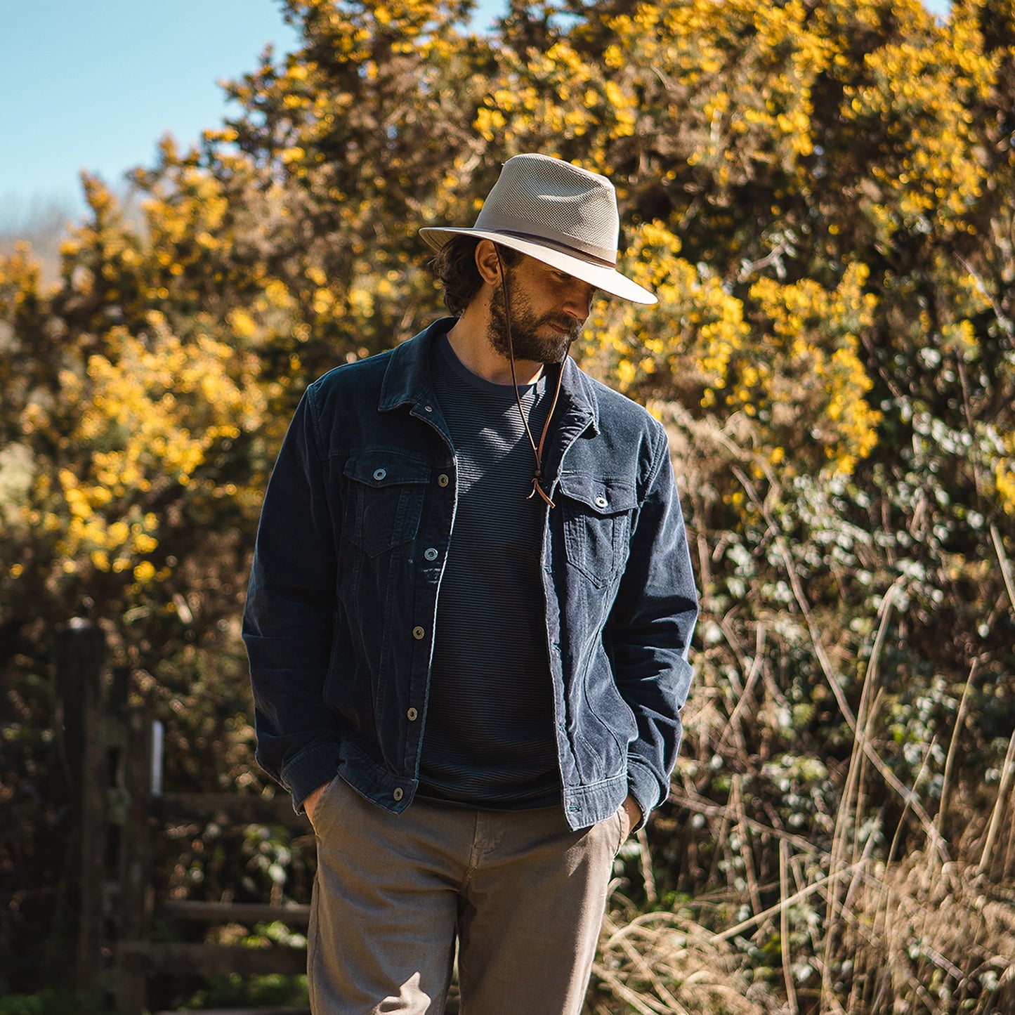 Chapeau Australien Ventilé khaki JAXON & JAMES - VENTE EN GROS