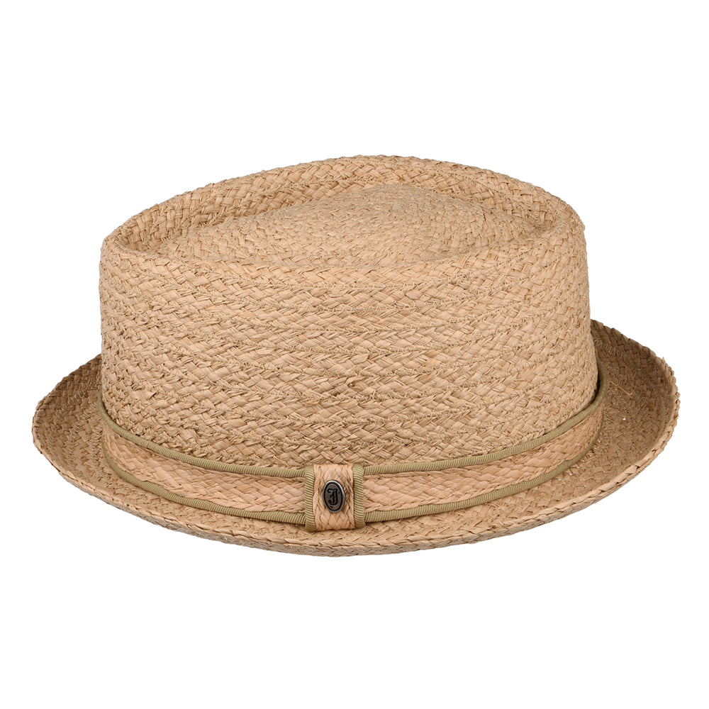 Chapeau Pork Pie Diamond Crown en Raphia JAXON & JAMES - VENTE EN GROS