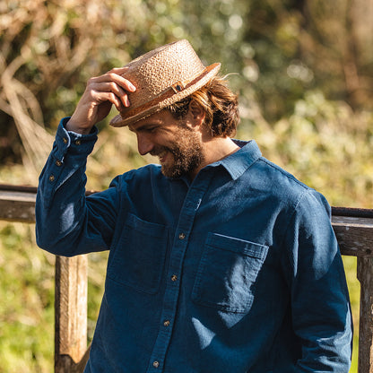 Chapeau Pork Pie Diamond Crown en Raphia JAXON & JAMES - VENTE EN GROS