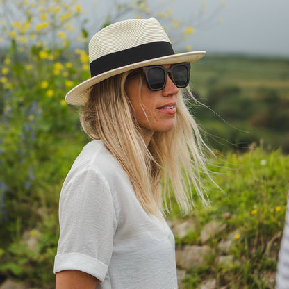 Chapeau Fedora C-Crown en Paille ivoire JAXON & JAMES - VENTE EN GROS