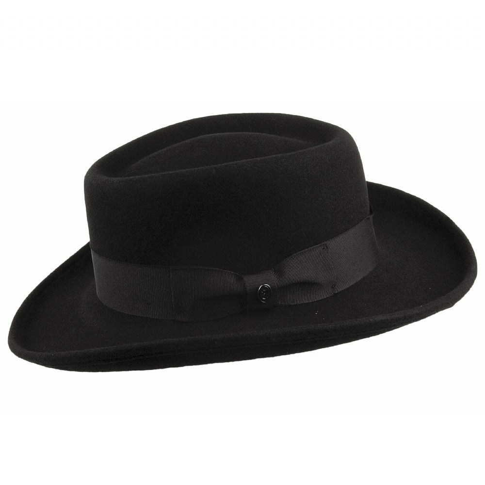Chapeau Gambler en Laine Feutrée noir JAXON & JAMES - VENTE EN GROS