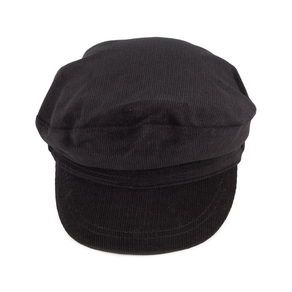 Casquette de Marin en Velours Côtelé noir JAXON & JAMES - VENTE EN GROS