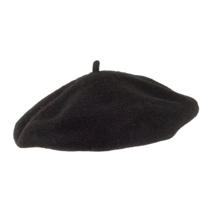 Béret Enfant en Laine noir VILLAGE HATS - VENTE EN GROS