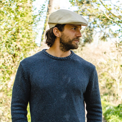Casquette Plate en Lin naturel JAXON & JAMES - VENTE EN GROS