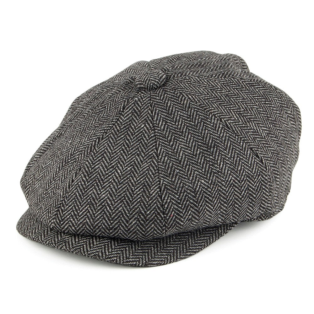 Casquette Gavroche Enfant à Chevrons anthracite JAXON & JAMES - VENTE EN GROS