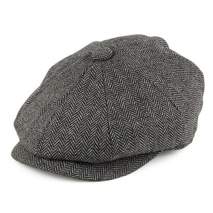 Casquette Gavroche Enfant à Chevrons anthracite JAXON & JAMES - VENTE EN GROS