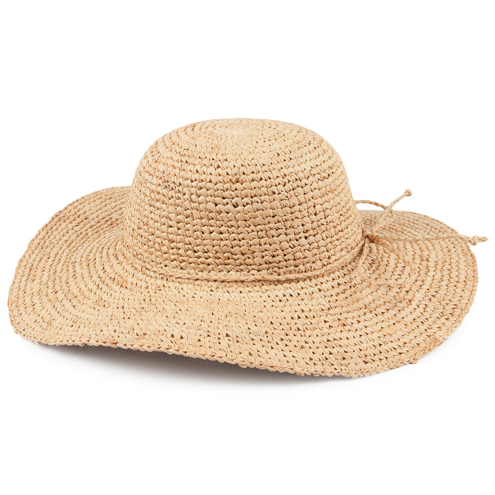 Chapeau d'Eté en Raphia naturel SUR LA TETE - VENTE EN GROS