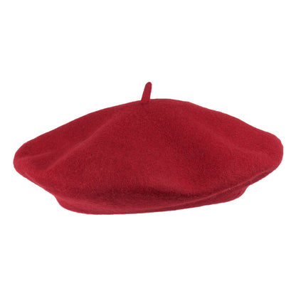 Béret Tendance en Laine bordeaux VENTE EN GROS