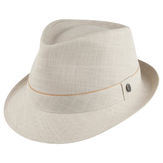 Chapeau Trilby en Coton avoine JAXON & JAMES - VENTE EN GROS