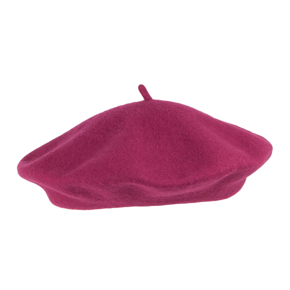 Béret Tendance En Laine framboise - VENTE EN GROS - 200