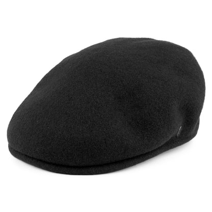 Casquette Plate en Laine Classic noir JAXON & JAMES - VENTE EN GROS