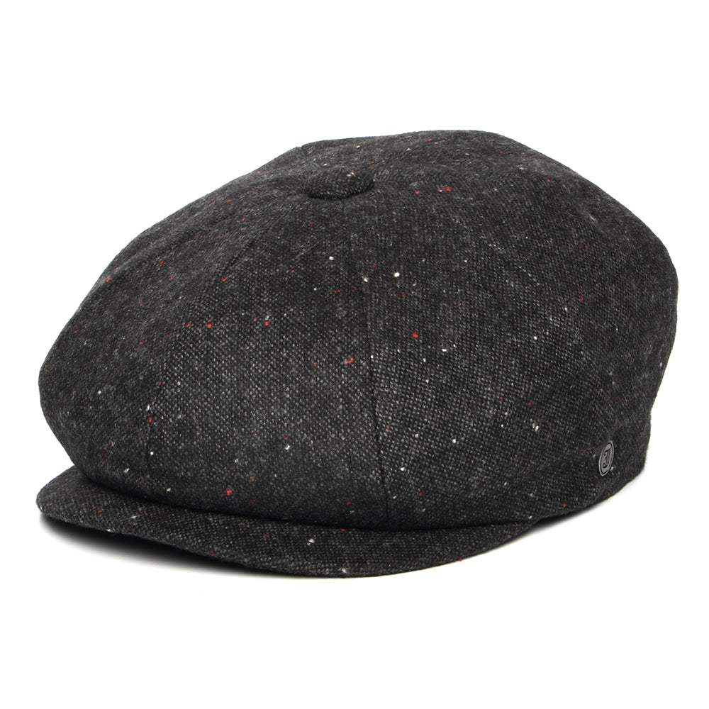 Casquette Gavroche Chinée et Mouchetée Blackheath noir multi JAXON & JAMES - VENTE EN GROS