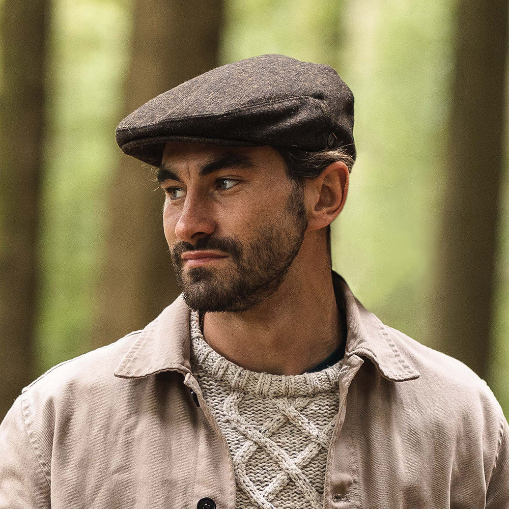 Casquette Plate Tyburn marron JAXON & JAMES - VENTE EN GROS